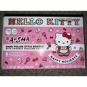 A-SHA Hello Kitty Noodles‎ with Friendly Scallion Sauce - 6 PK